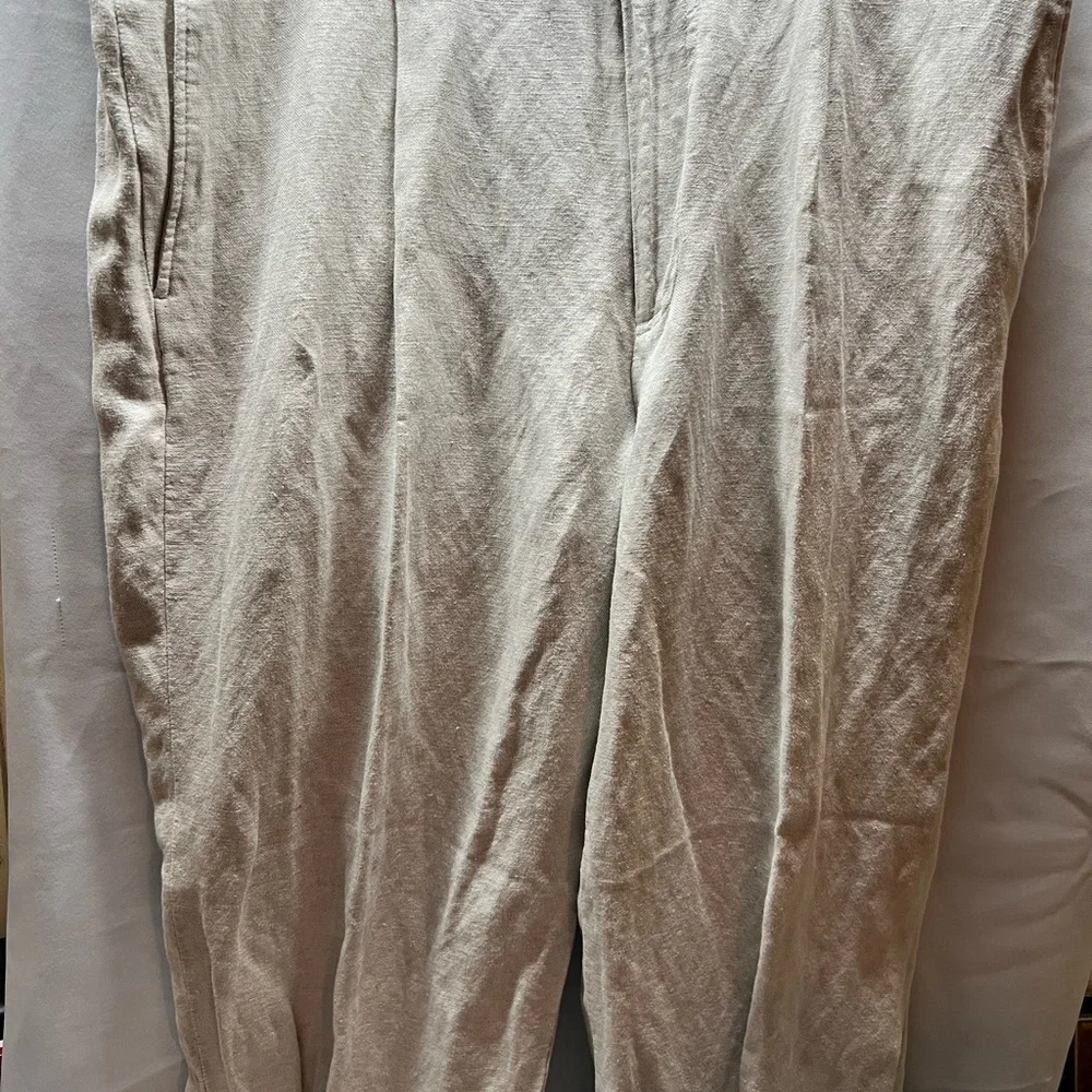 Cubavera‎ cream chinos Relaxed Fit linen rayon  Blend